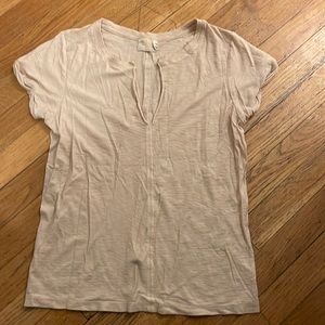 Nation LTD open front deep v shirt